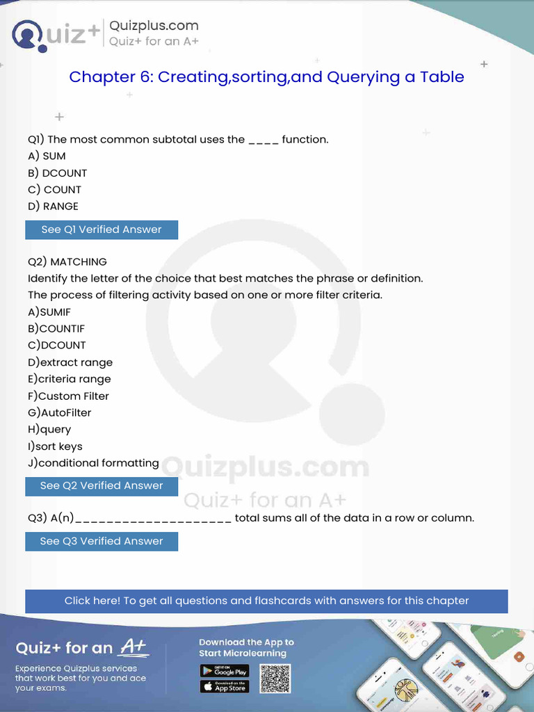 The Most Common Subtotal Uses The Function | PDF | Microsoft Excel ...