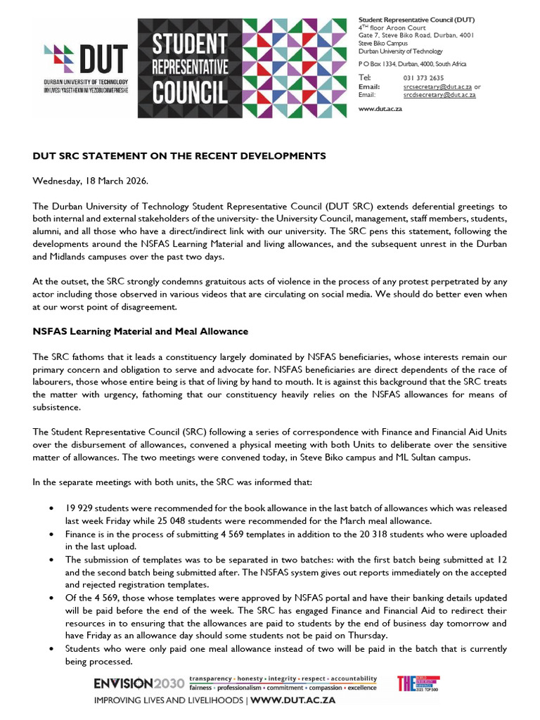SRC STATEMENT 18 March 2026 | PDF