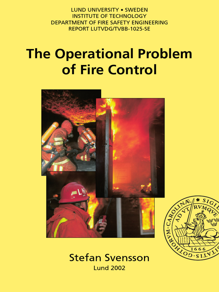 Operational Problem of Fire Control | PDF | Drop (Liquid) | Firefighting