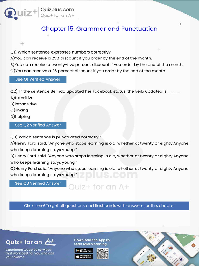 Which Sentence Expresses Numbers Correctly | PDF | Grammar | Syntax