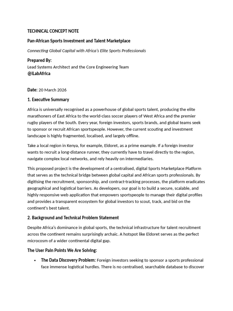 Talo Concept Note | PDF