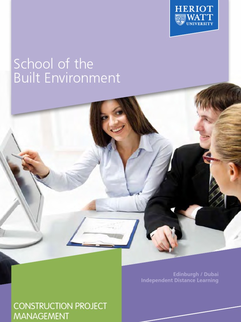 School of The Built Environment: Construction Project Management | PDF ...