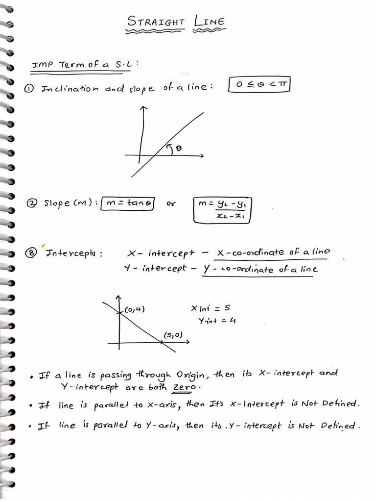 Straight Line (Master Notes) | PDF