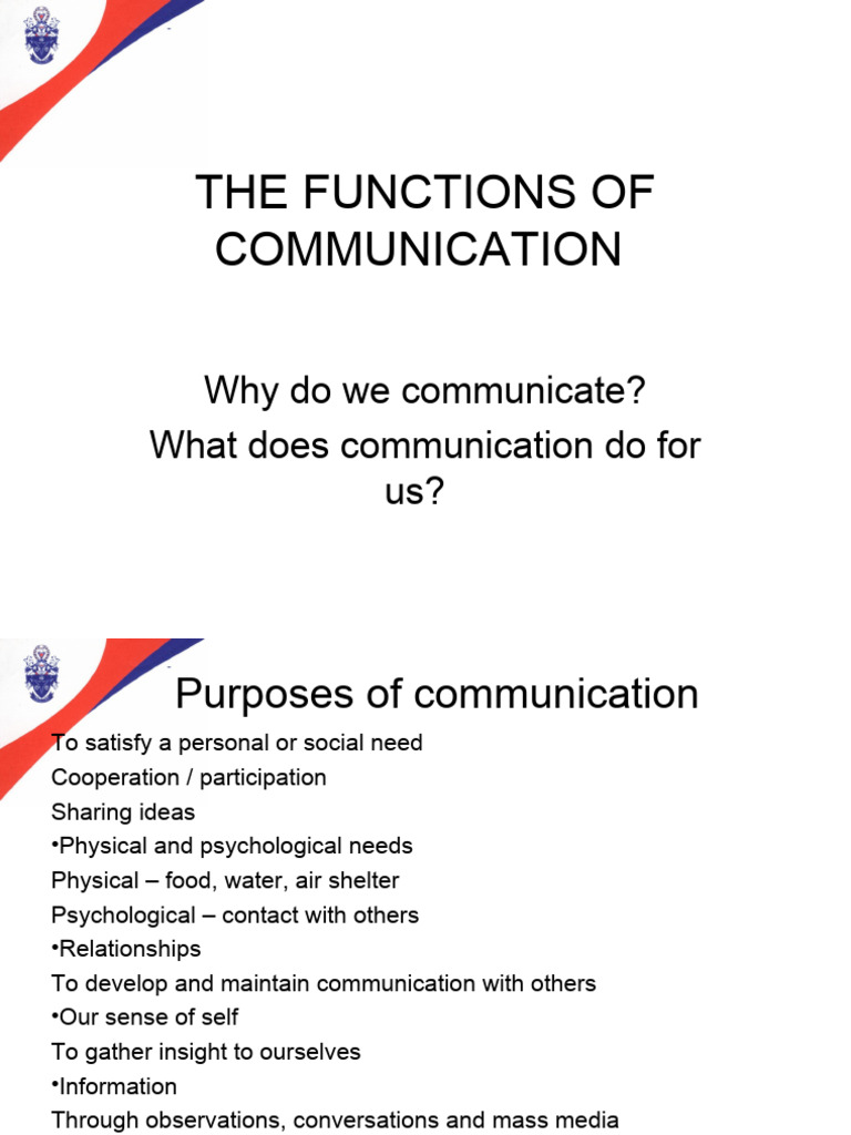 Chapter 2 Functions of Communication | PDF | Communication | Attitude ...