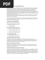 Transformer Cooling Methods