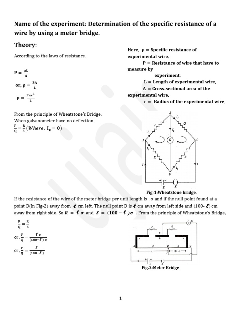Meter Bridge (EV) | PDF
