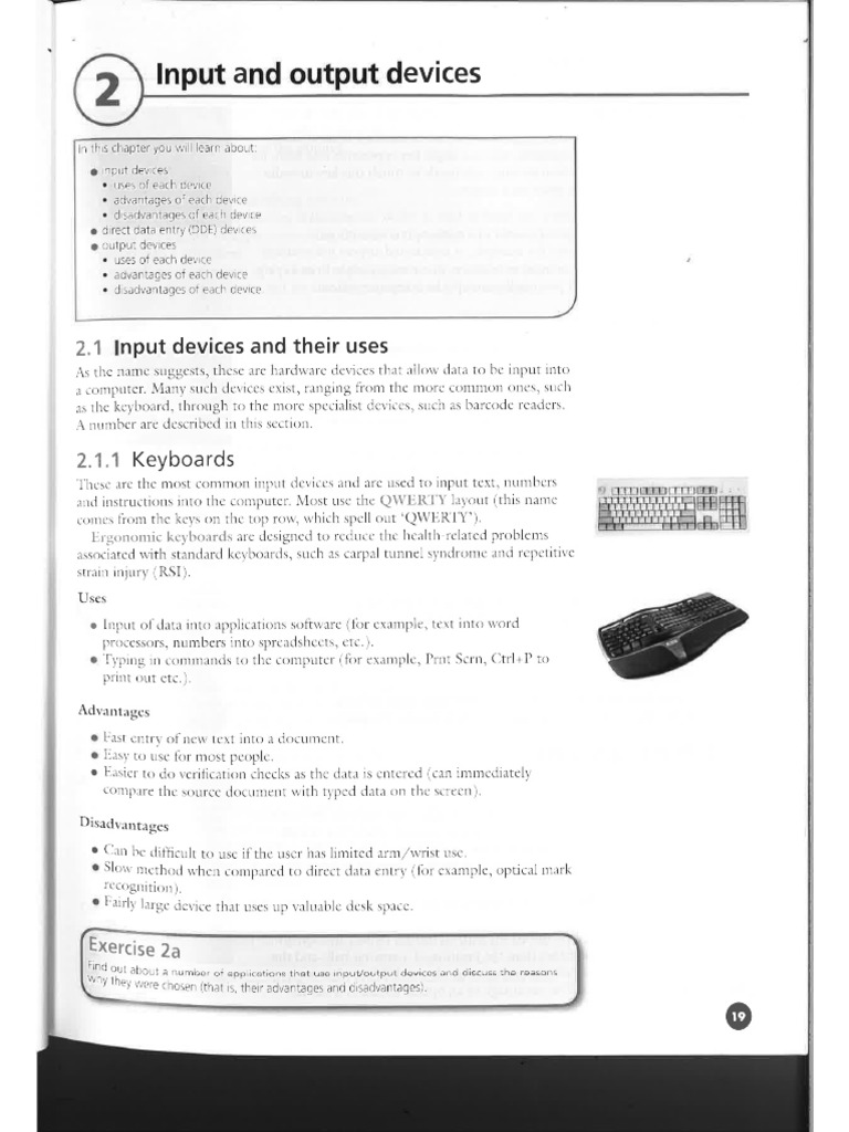 2 Input Output Devices Book | PDF