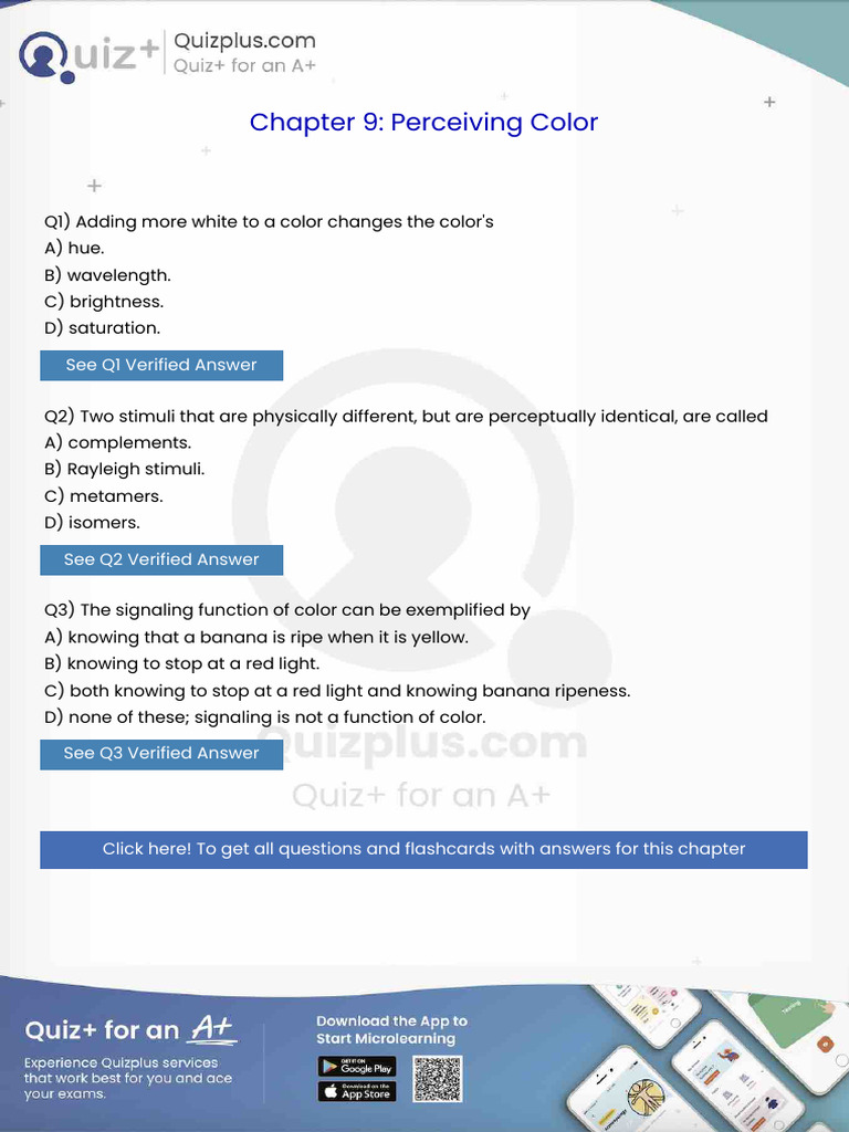 Adding More White To A Color Changes The Colors | PDF | Color | Perception