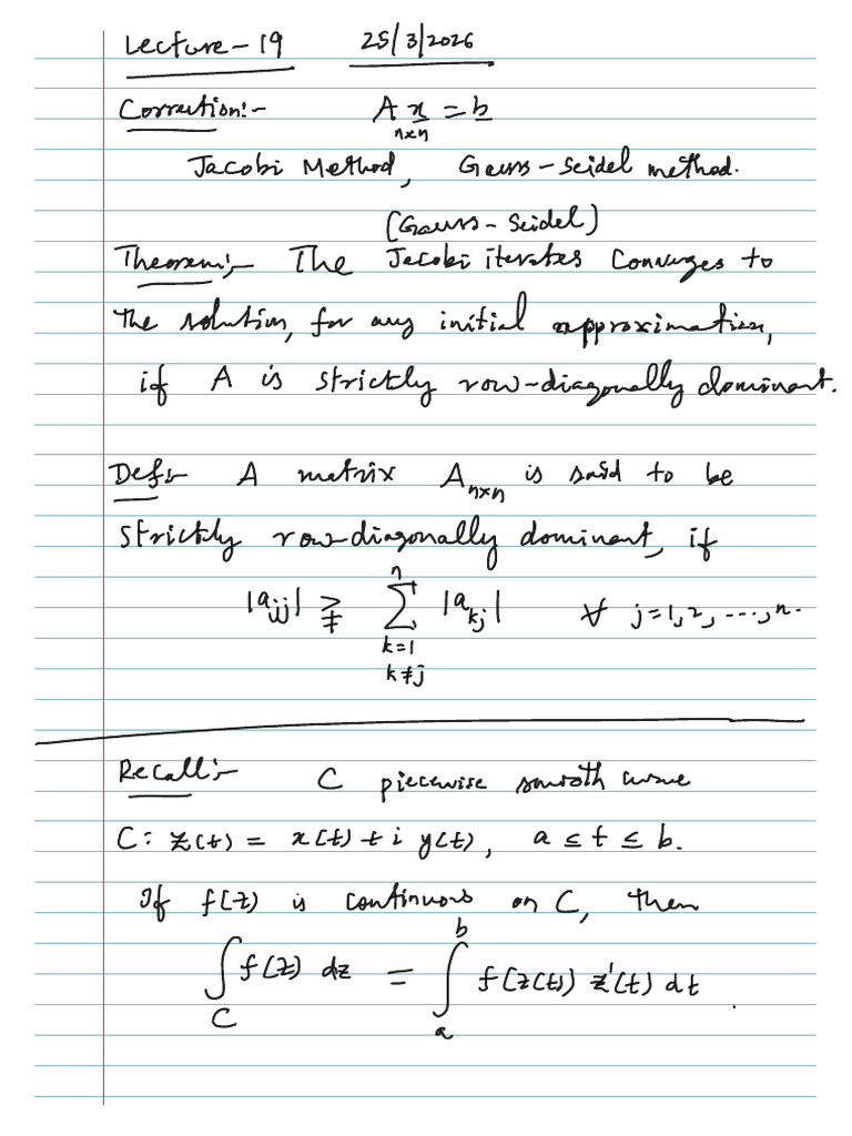 2026 Maths2 Lecture19 | PDF