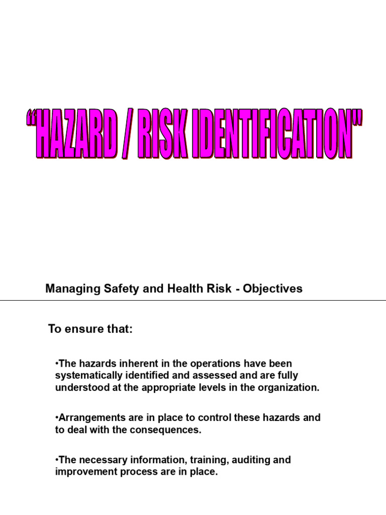 Hazard Risk Identification | PDF | Hazards | Safety