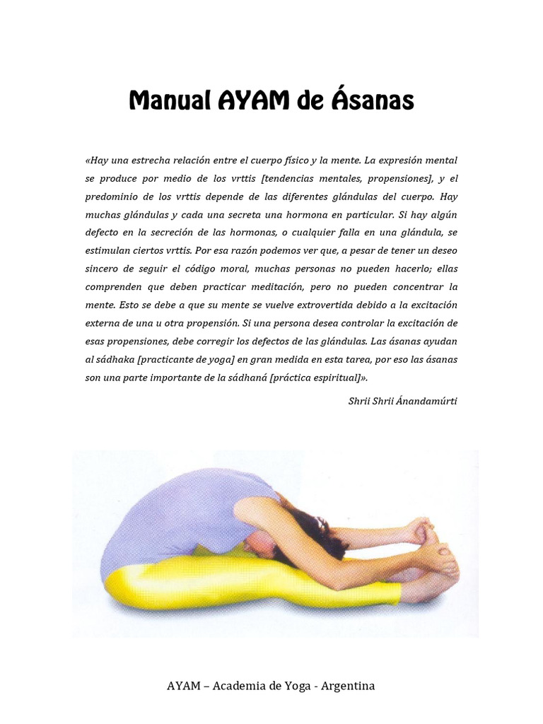0_Manual de Asanas | PDF | Asana | Yoga
