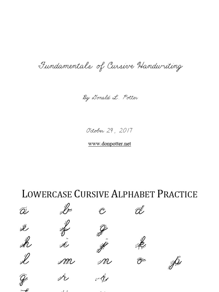 Cursive Training | PDF