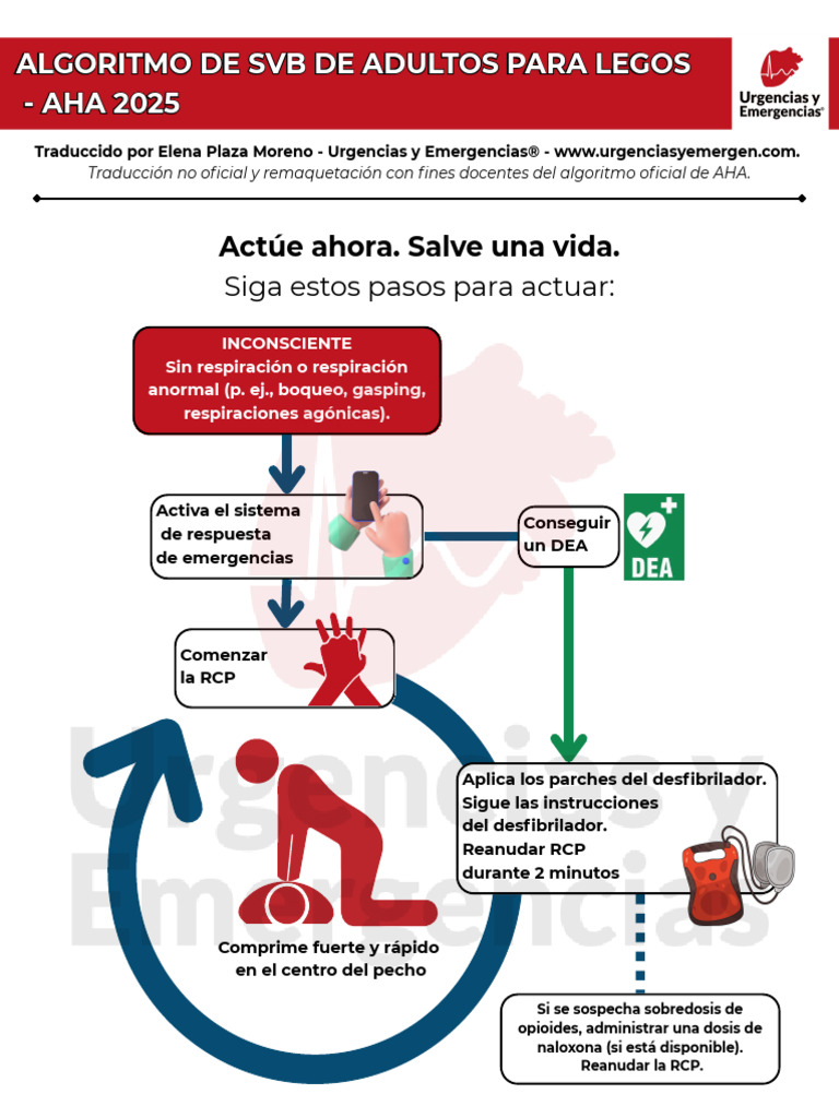 Algoritmos - AHA 2025 | PDF | Reanimación cardiopulmonar | Enfermedades ...