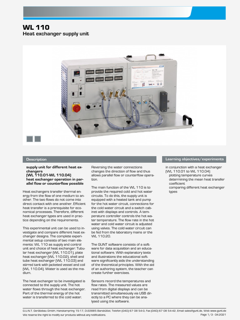 Heat Exchanger Catalog | PDF | Water Heating | Heat Exchanger