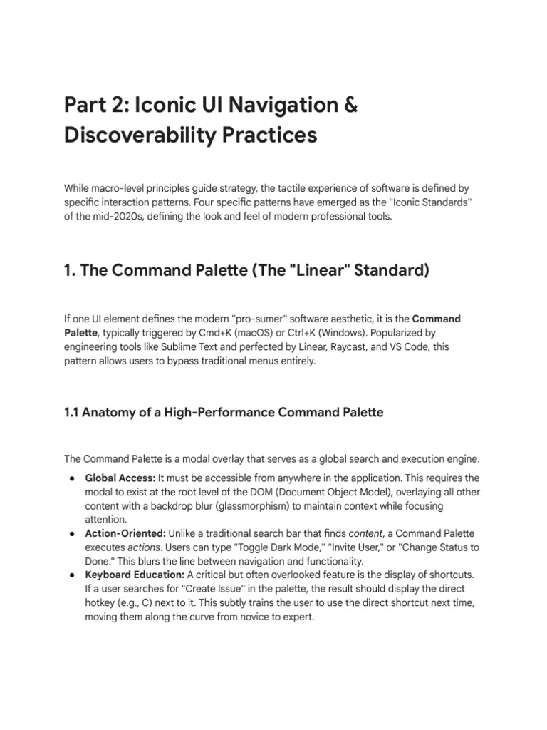 3 Iconic UI Navigation Patterns | PDF | User Interface | Document ...