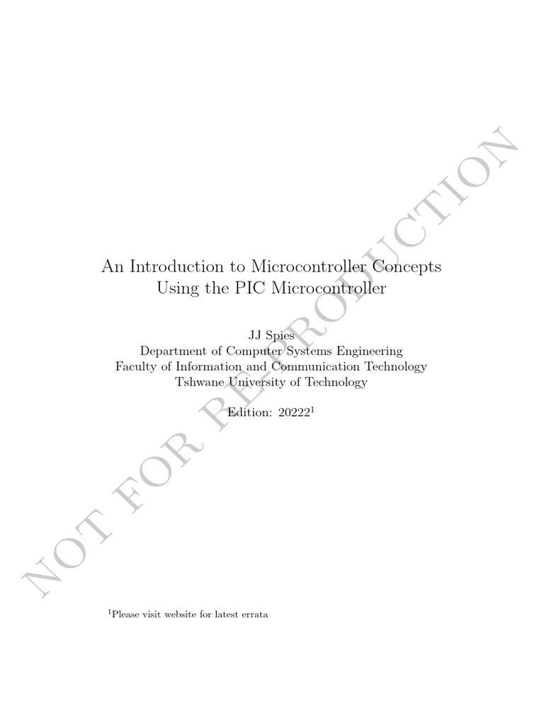 PICBookMain (DEL216D) | PDF | Microcontroller | Integrated Circuit