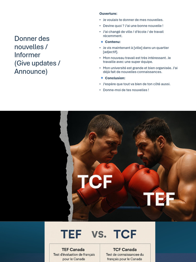 TCF Writing Template | PDF