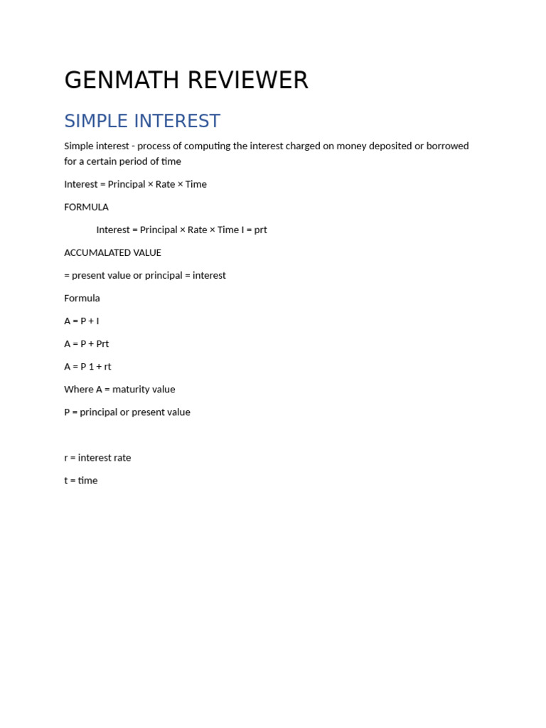Genmath Reviewer | PDF