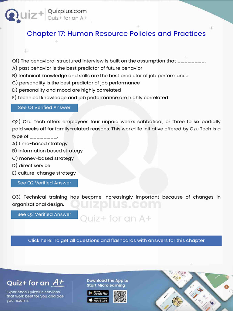 The Behavioral Structured Interview Is Built On The Assumption That ...