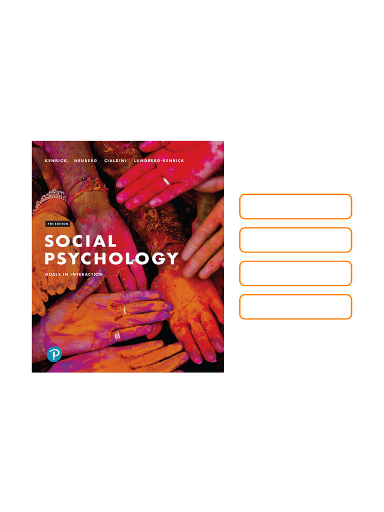 Social Psychology Goals in Interaction 7th Edition by Douglas