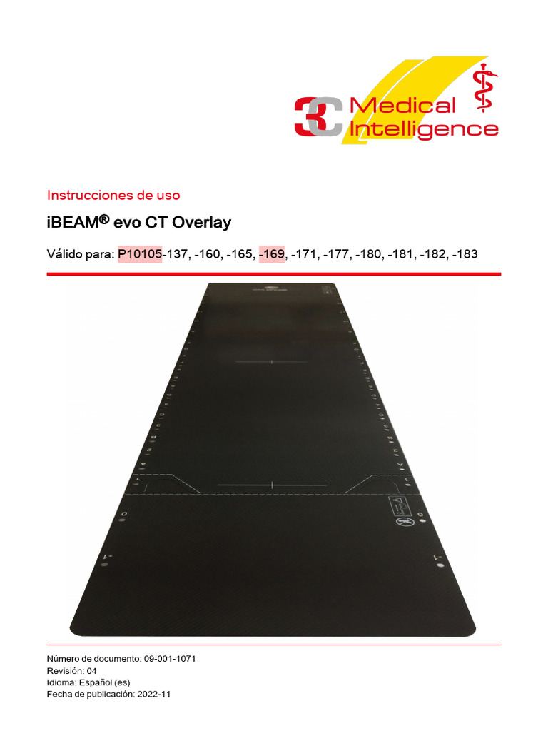 09-001-1071 - iBEAM® Evo CT Overlay IFU - Spanish | PDF | Dispositivo ...
