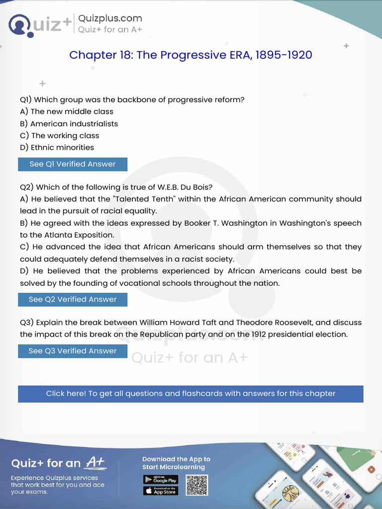 Which Group Was The Backbone of Progressive Reform | PDF | The United ...