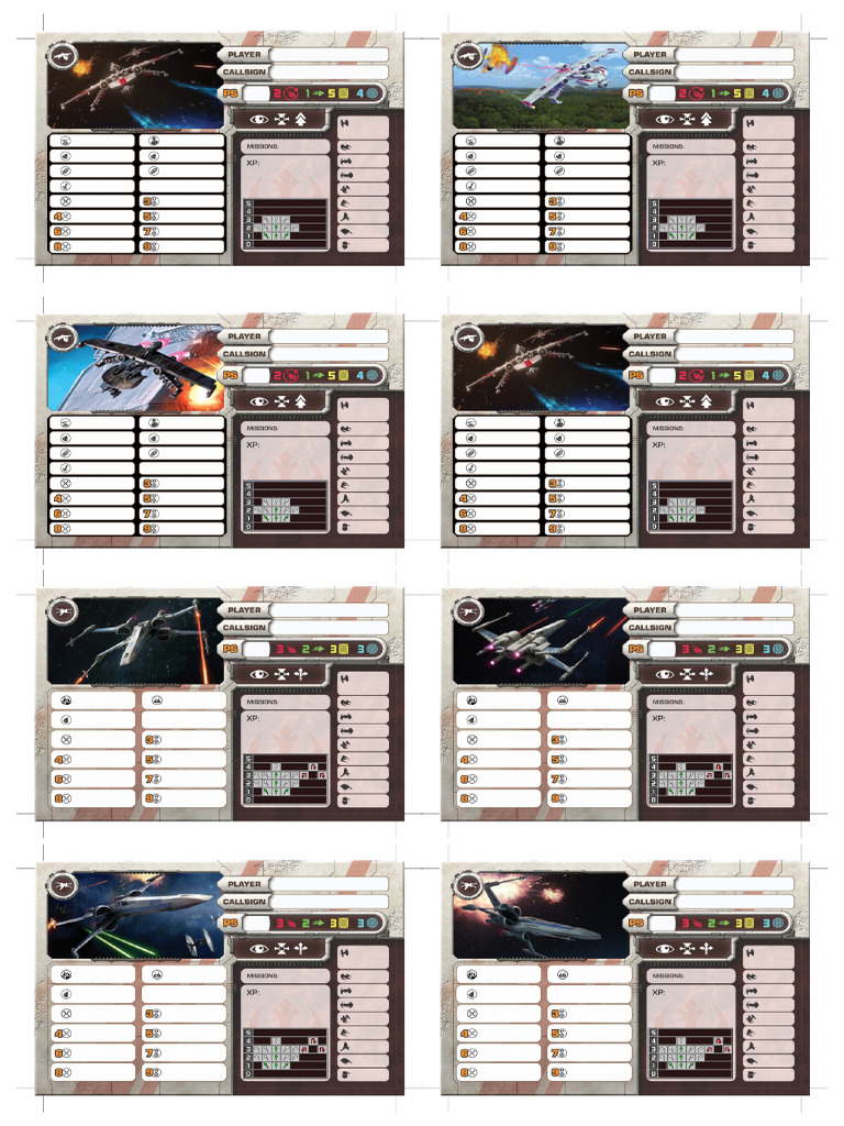 New Ship Stat Cards For Print | PDF