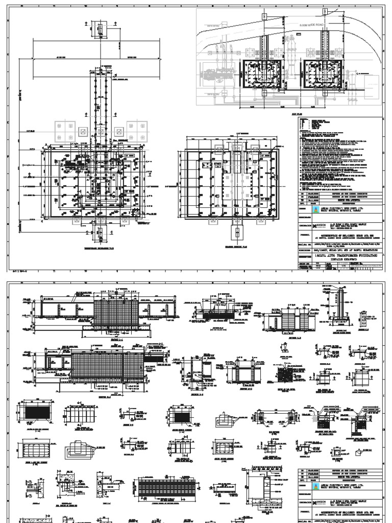 Drawing of Transformer Foundation | PDF