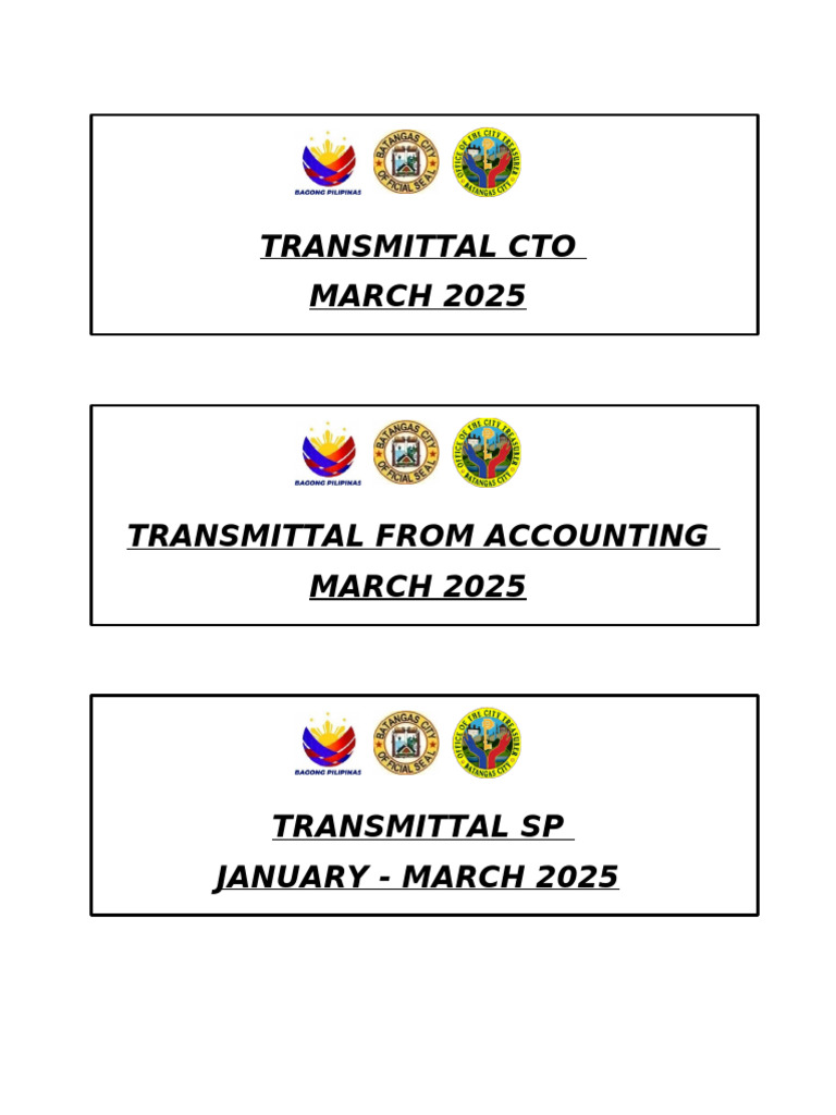 Transmittal Label Folder Monthly | PDF