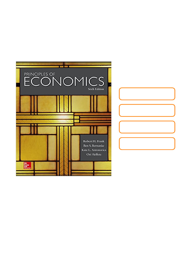 Principles of Economics 6th Edition by Robert Frank Available All ...