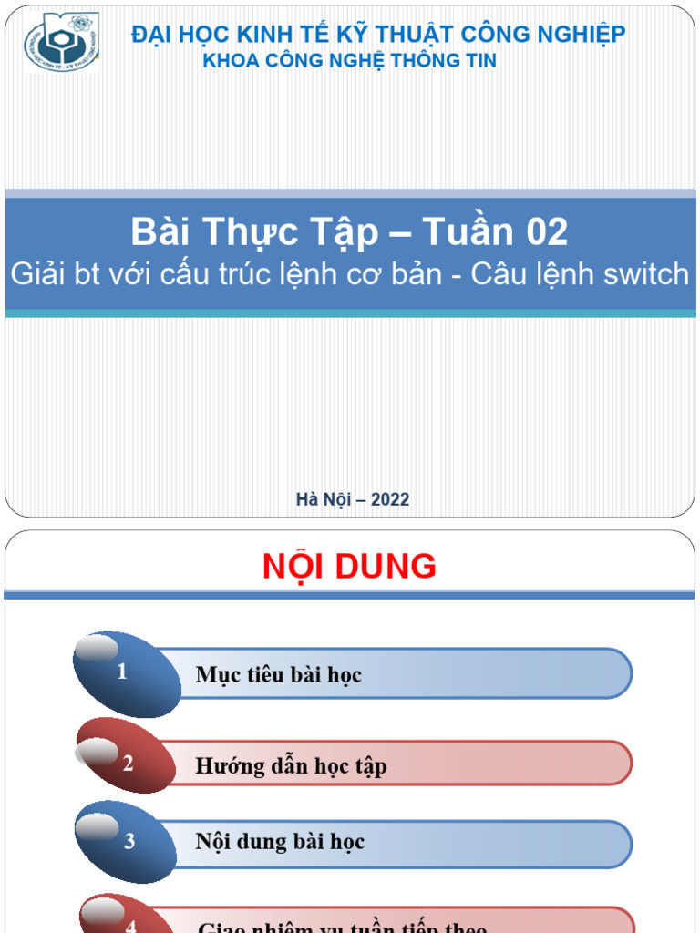 B2 Slide TTLTCB Cau Lenh Switch | PDF