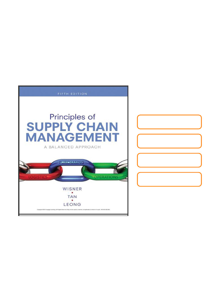 Test Bank Principles of Supply Chain Management A Balanced Approach 5th ...