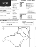 Blank Geography Map Practice Sheets | PDF