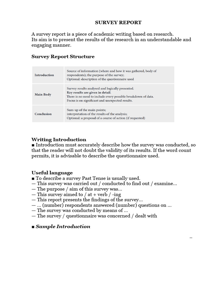 On SURVEY REPORT | PDF | Questionnaire | Percentage