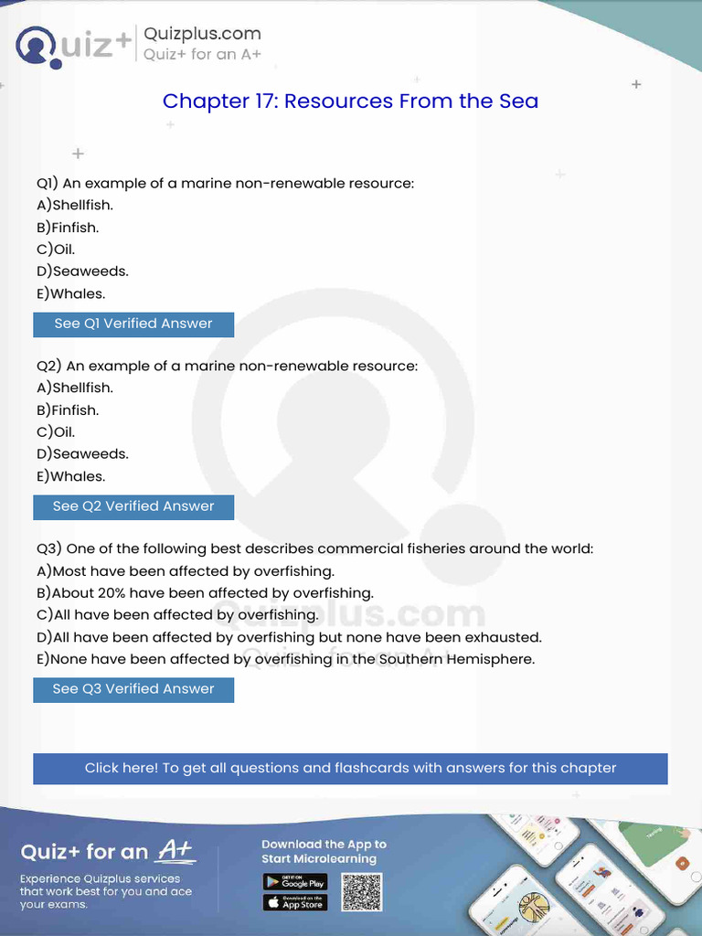 An Example of A Marine Nonrenewable Resource | PDF