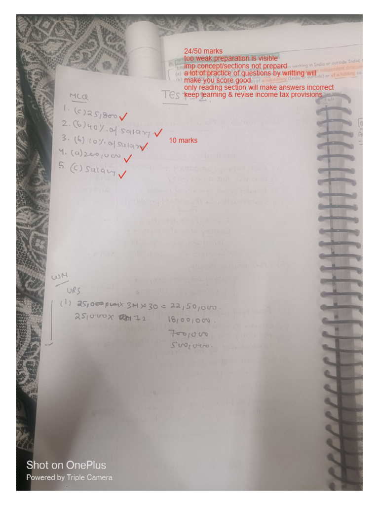 CheckedAnswerSheet 1773664748 | PDF