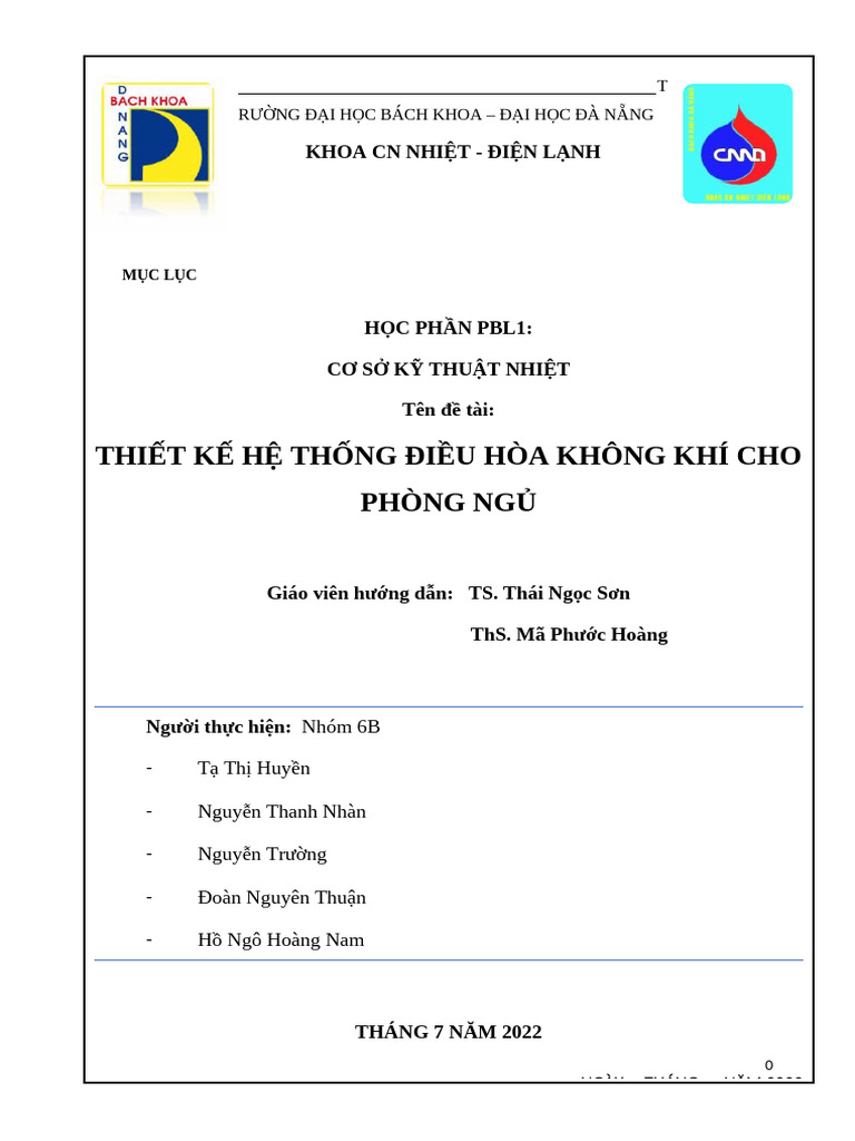 PBL 1 - Năm 2 | PDF