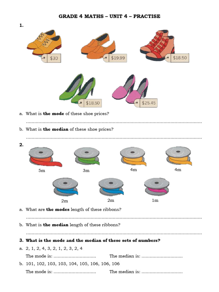 G4 Bil Math U4 Quiz (Modified) | PDF