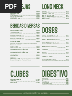 Rodízio Outback: Aperitivos e Bebidas | PDF