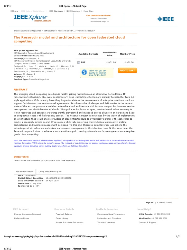 IEEE Xplore - Abstract Page | PDF | Institute Of Electrical And ...
