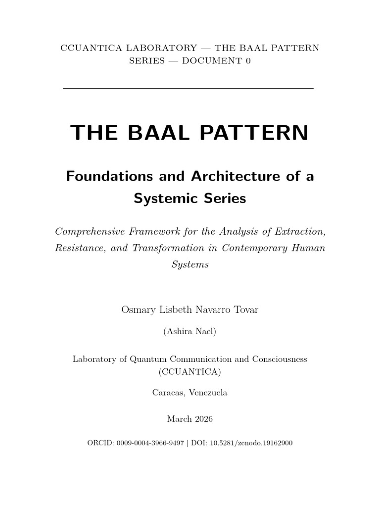 The Baal Pattern: Foundations and Architecture of A Systemic Series ...