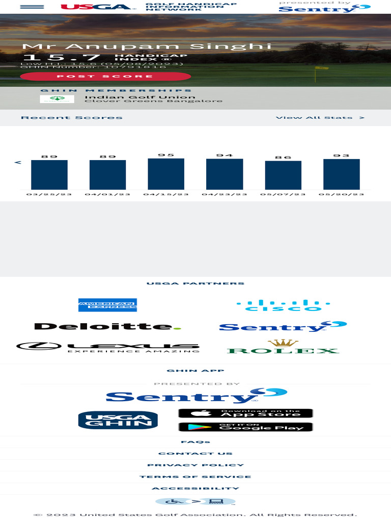 GHIN Golf Handicap Information Network | PDF