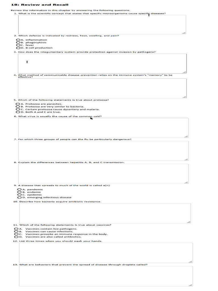 Annotated-Ch 18 Review and Recall | PDF
