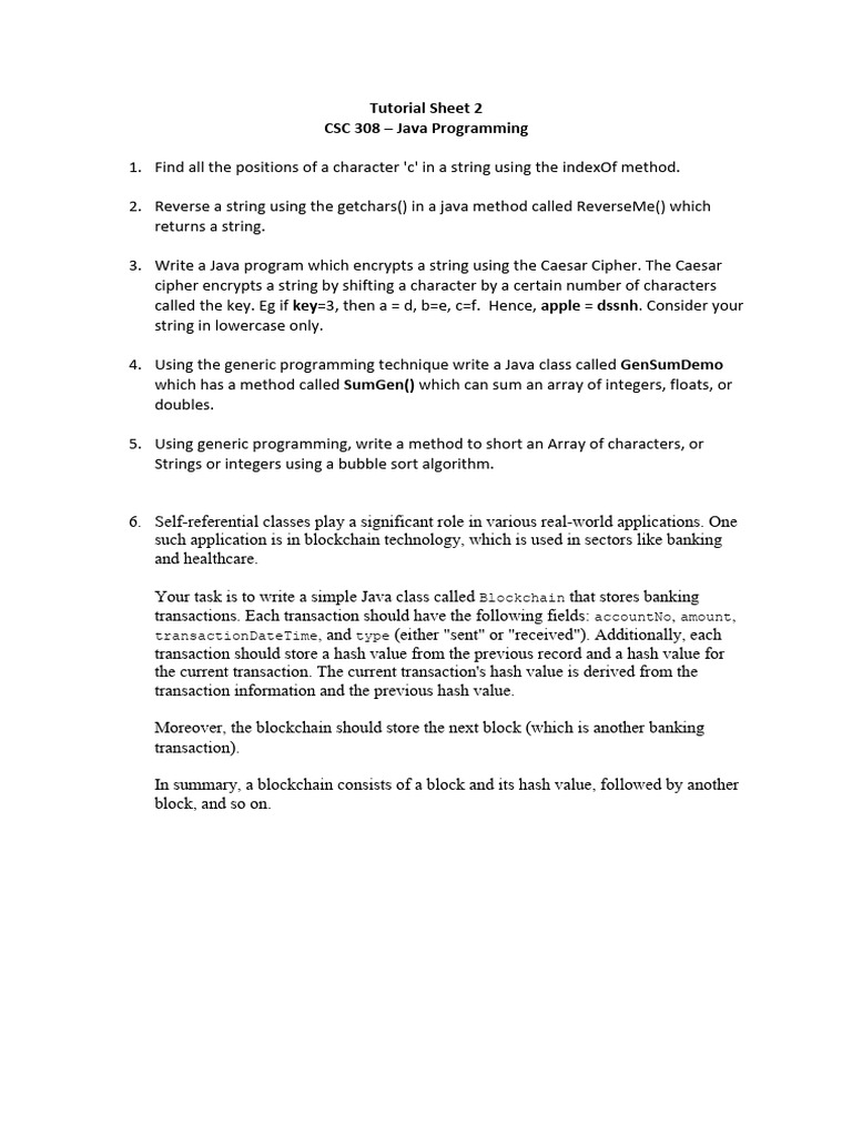 Tutorial Sheet 2 | PDF