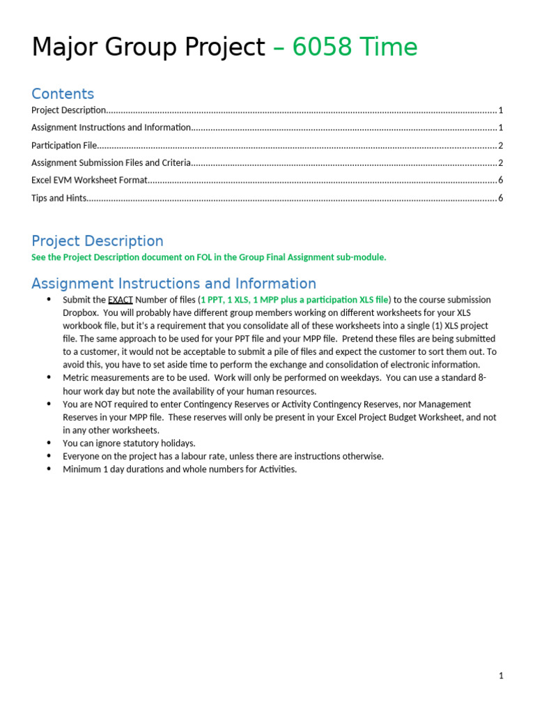 6058 Time Group Project V2 | PDF