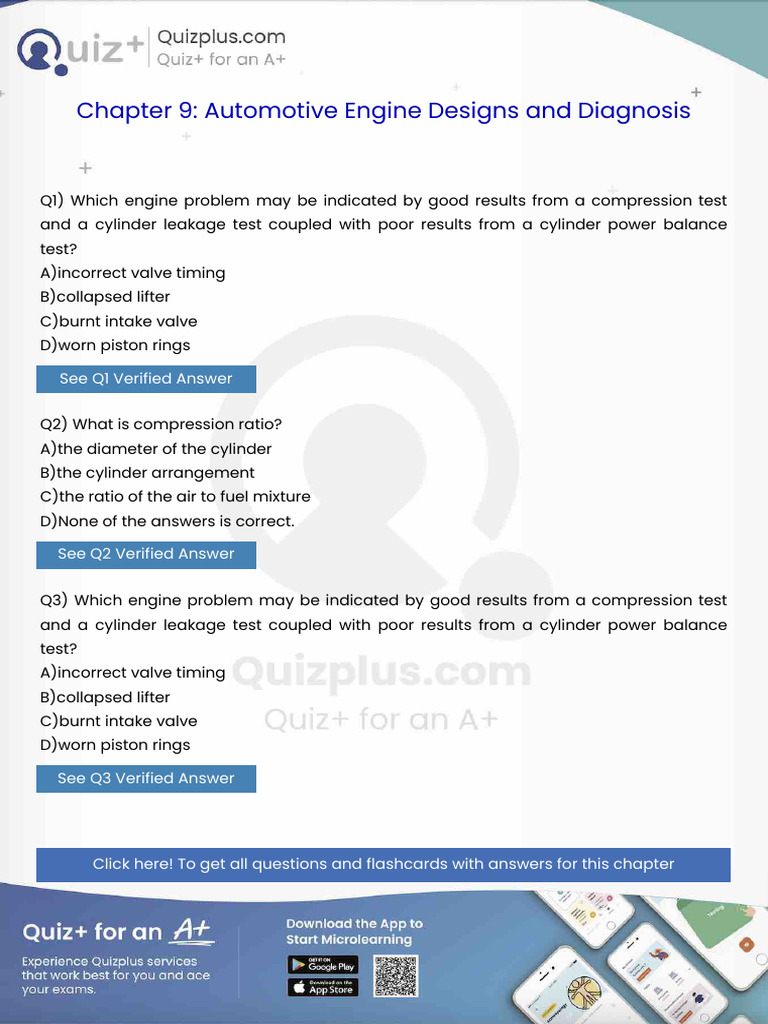 Which Engine Problem May Be Indicated by Good Results From A ...