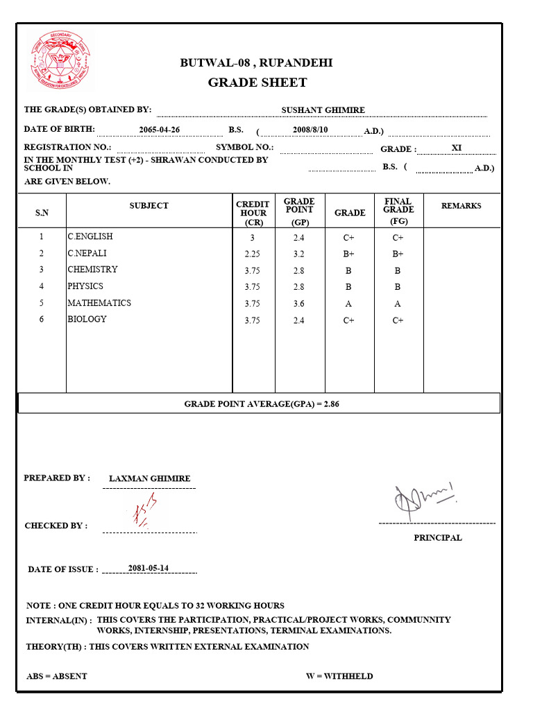 Student Marksheet - 09 10 24 - 625 | PDF