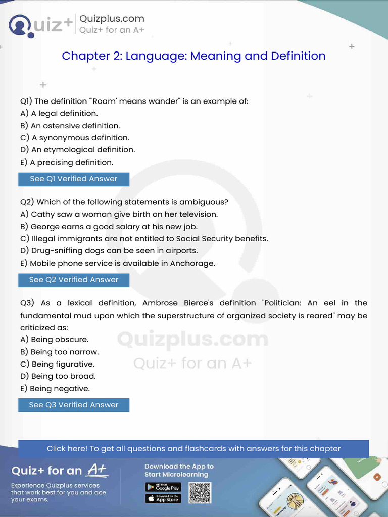 The Definition Roam Means Wander Is An Example of | PDF | Inductive ...