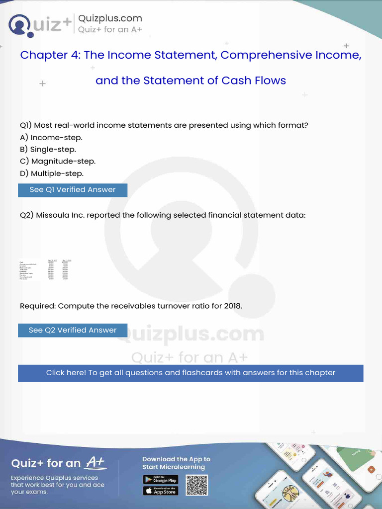 Most Realworld Income Statements Are Presented Using Which Format | PDF ...