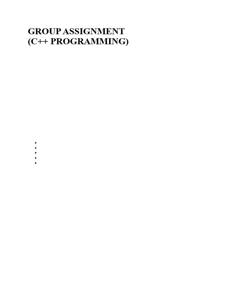 Group Assignment | PDF
